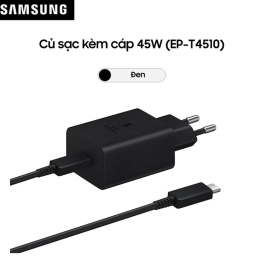 Bộ củ sạc kèm cáp Type C - Type C PD 45W Samsung EP-T4510X 