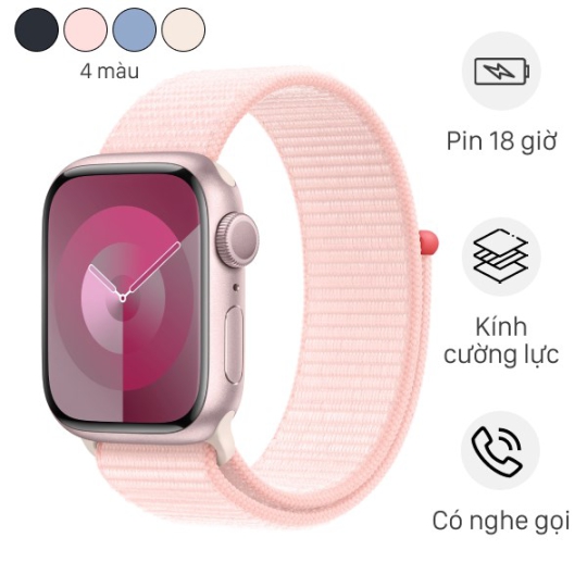 Apple Watch Series 9 GPS 41mm viền nhôm dây vải - chính hãng VN